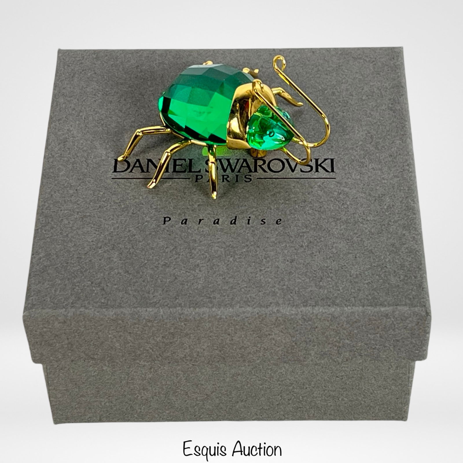 Swarovski Sterling Peridot Crystal Scarab Beetle (1 of 4)