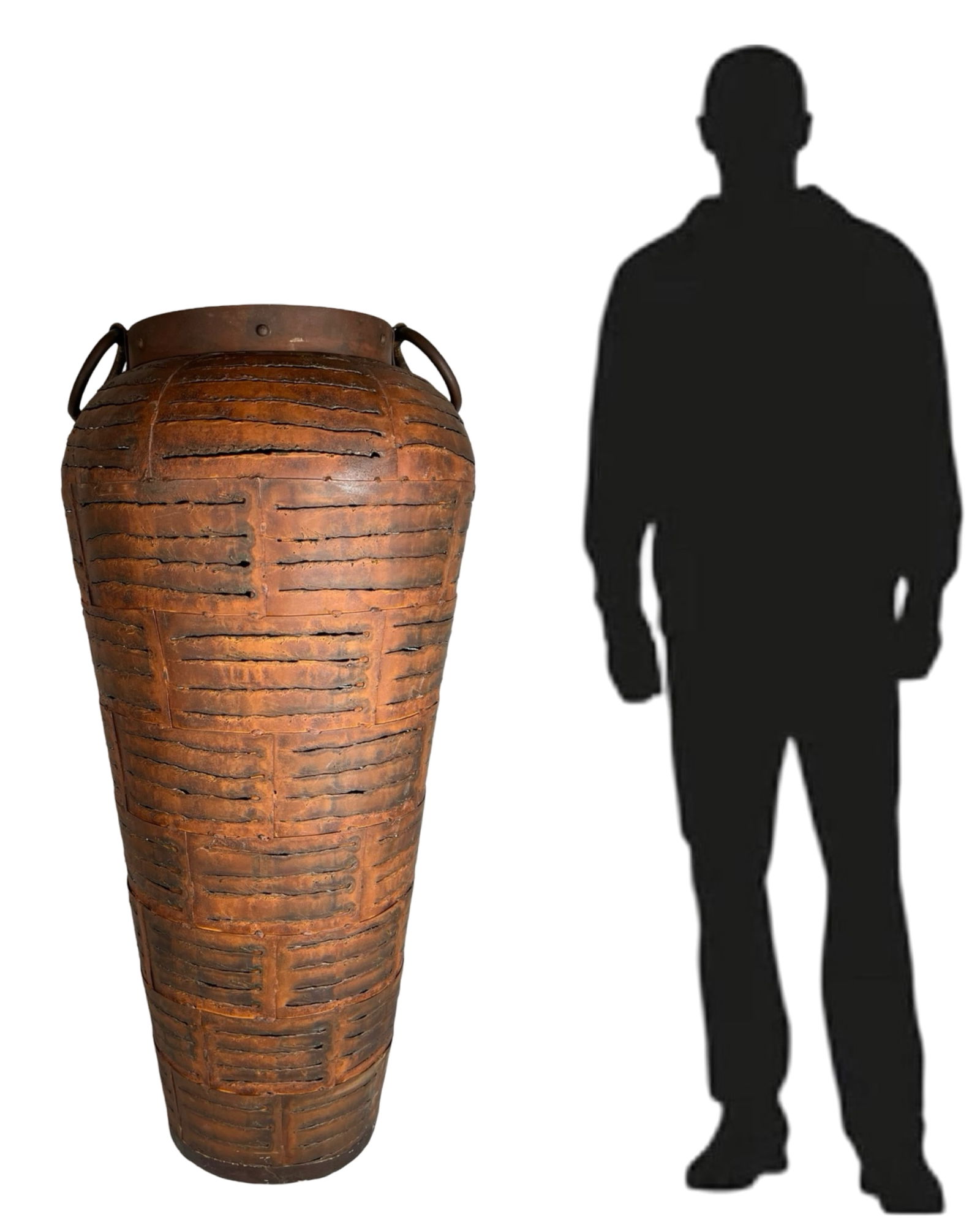 Giant 48" Tall Outdoor/ Garden Metal Vase (1 of 4)