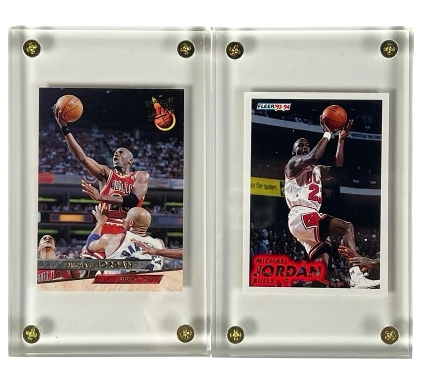 Michael Jordan- 2 early 90's Mint Collector Cards (1 of 3)