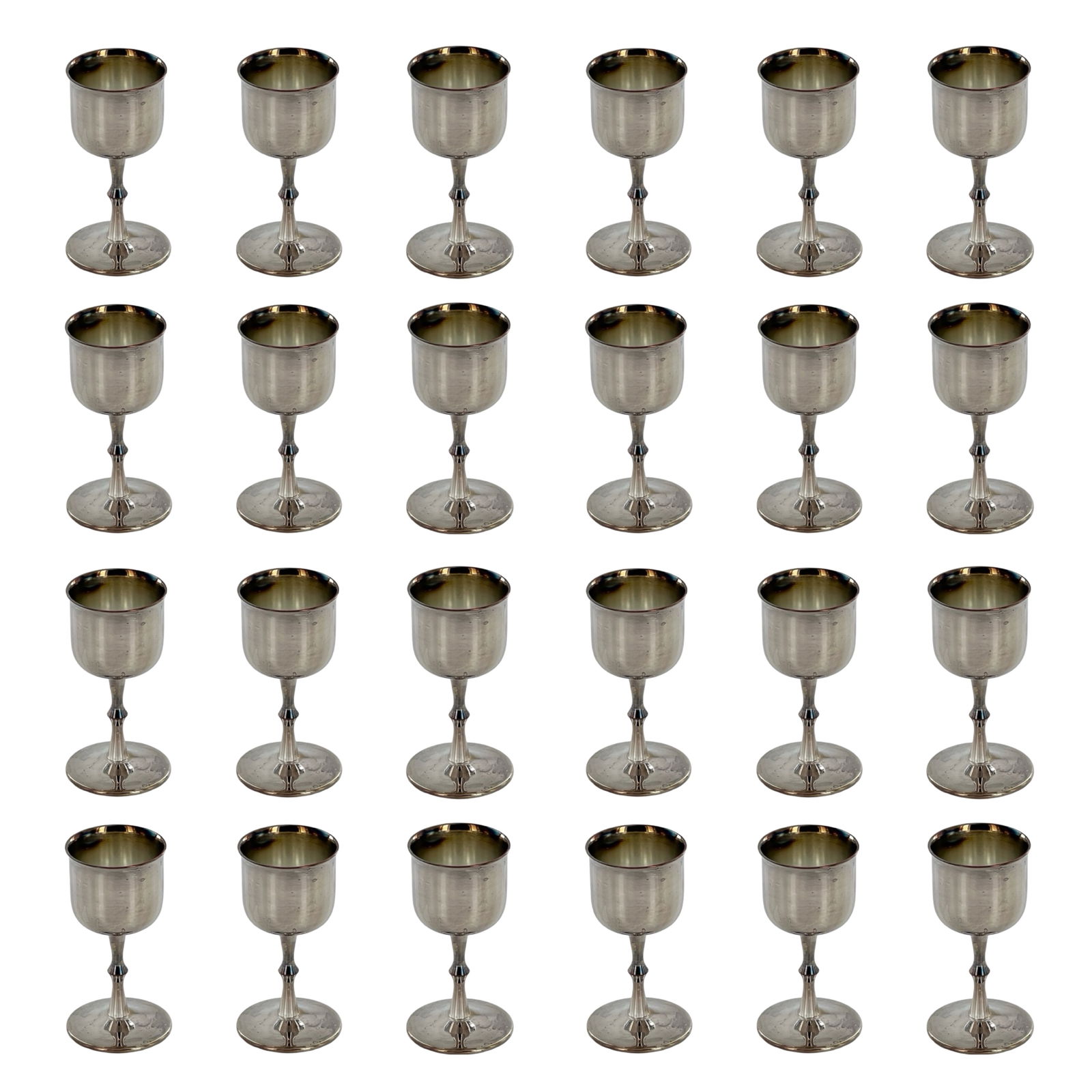 24 50's El de Uberti Italian Silverplate Chalices (1 of 3)