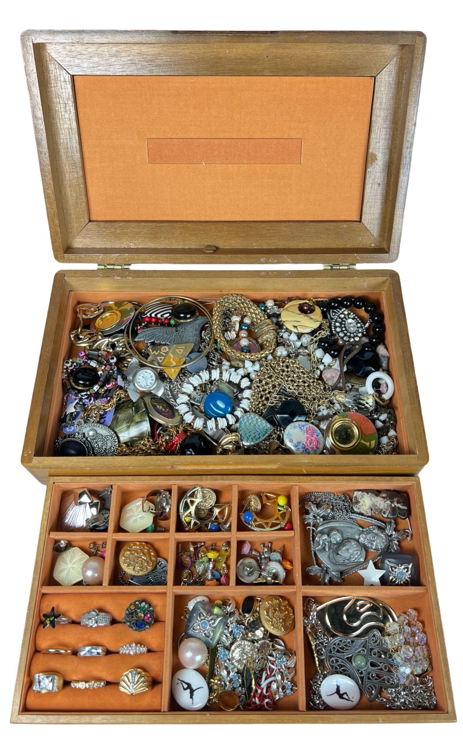 Vintage Jewelry Box Full of Unsearched Treasures (1 of 4)