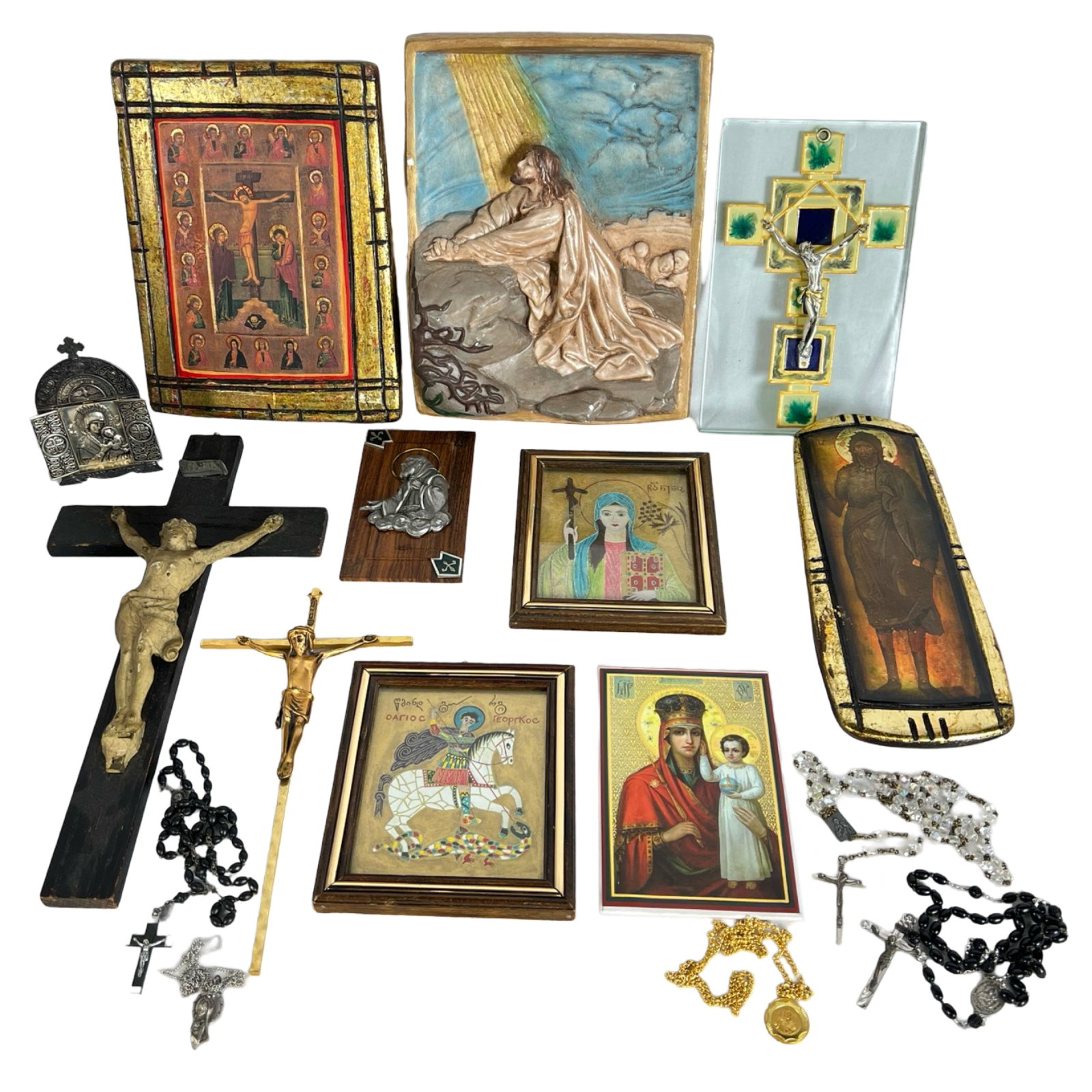 Religious Icons, Crosses & Crucifixes: Religious Icons, Crosses & Crucifixes including Catholic and Orthodox.