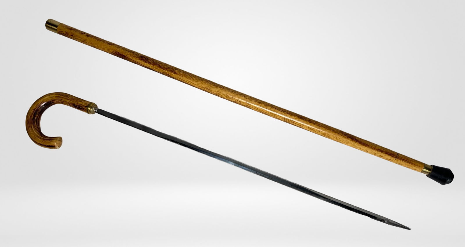 Vintage Walking Stick/ Cane with Hidden Sword: Vintage Walking Stick/ Cane with Hidden Sword. 36" long.