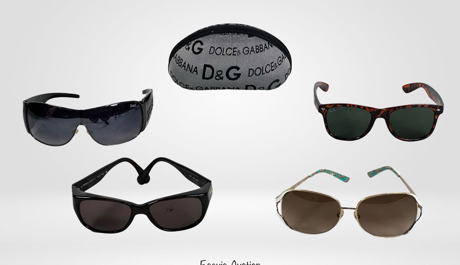 Designer Eyewear Sunglasses Eyeglasses: Designer Eyewear- Prescription Sunglasses Frames- Ray Ban, D&G, Giorgio Armani. All are in good condition.