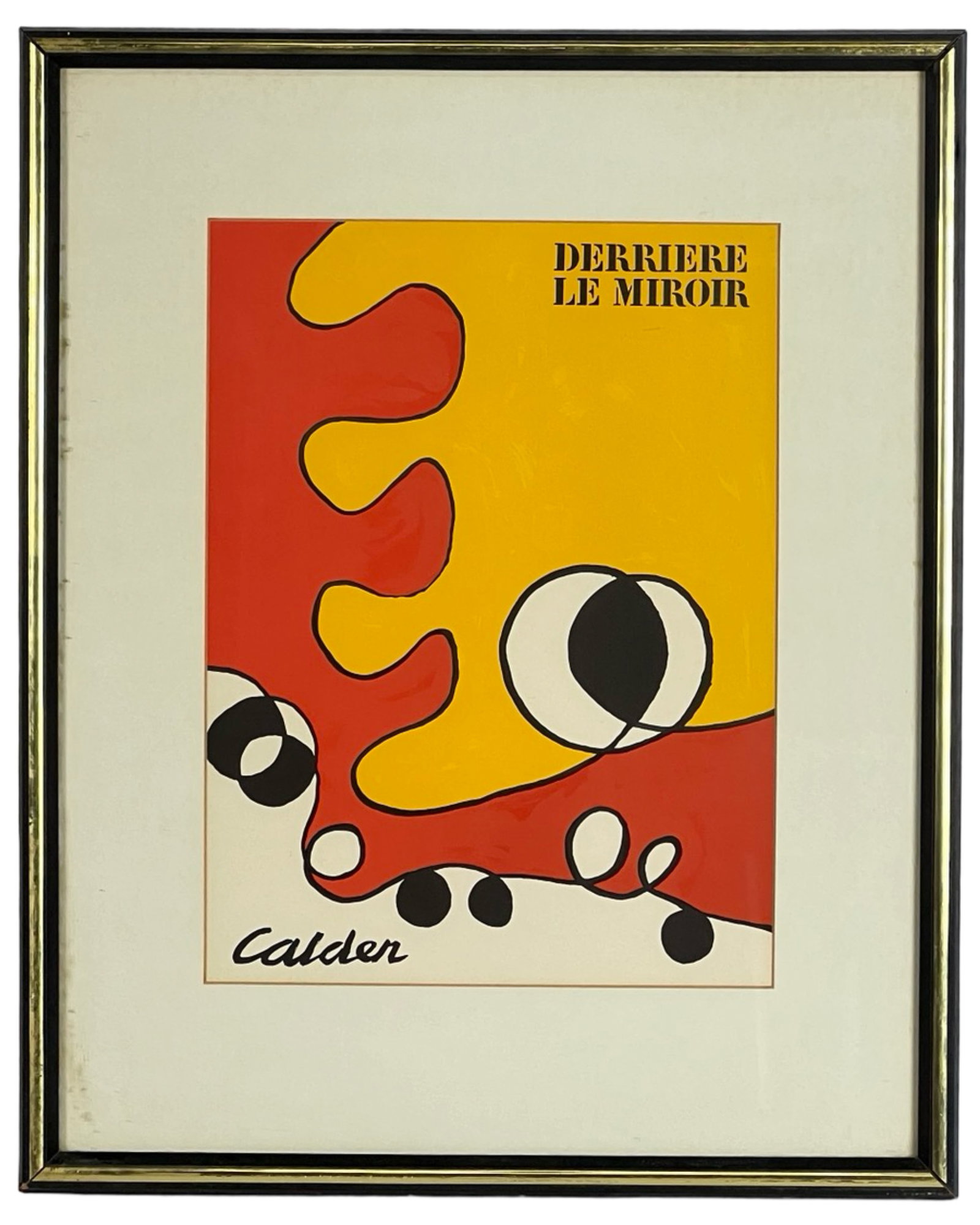 Alexander Calder "Couverture" Lithograph: This vibrant lithograph by Alexander Calder, titled "Couverture," showcases his distinctive style characterized by bold colors and abstract forms. The piece is part of the October 1968 issue of the ar