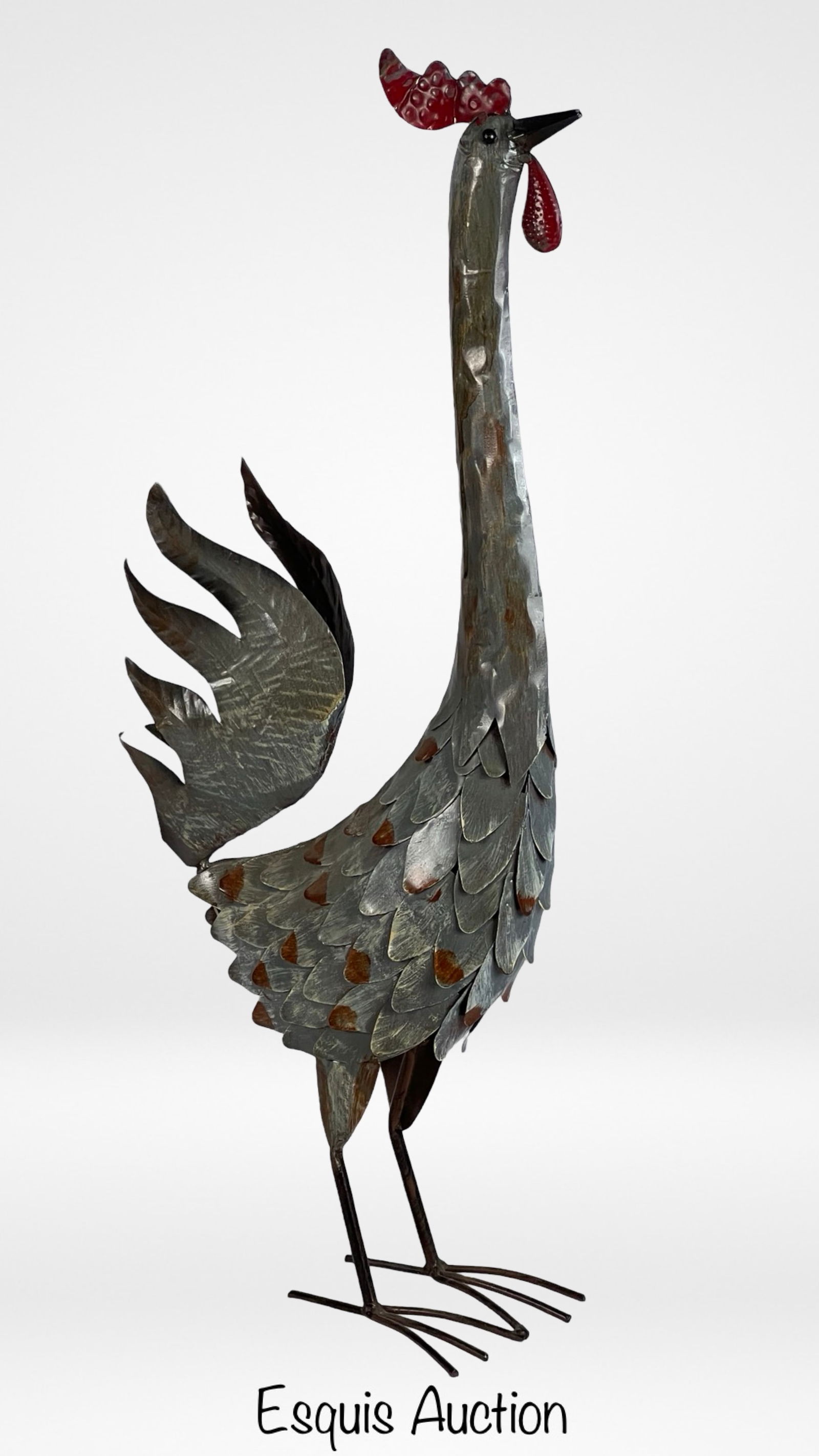 Rooster Rustic Yard/ Garden Metal Decor Sculpture (1 of 2)