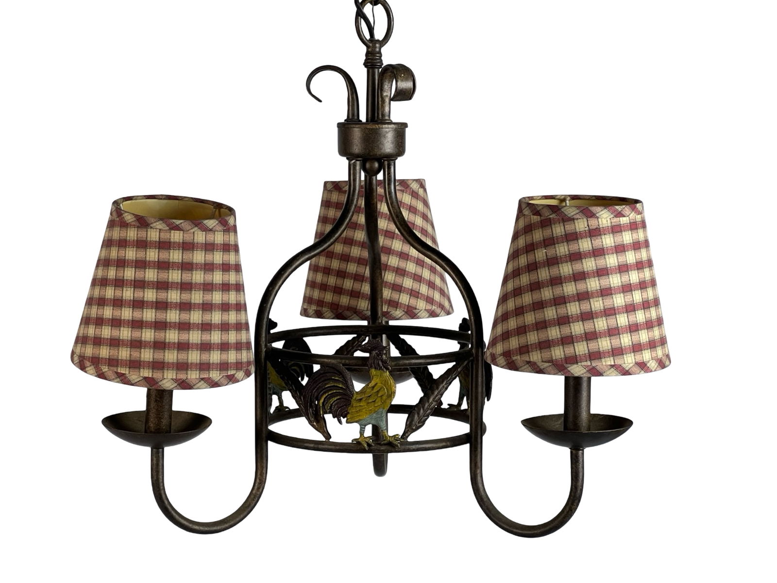 French Country Style Rooster Light Chandelier (1 of 3)