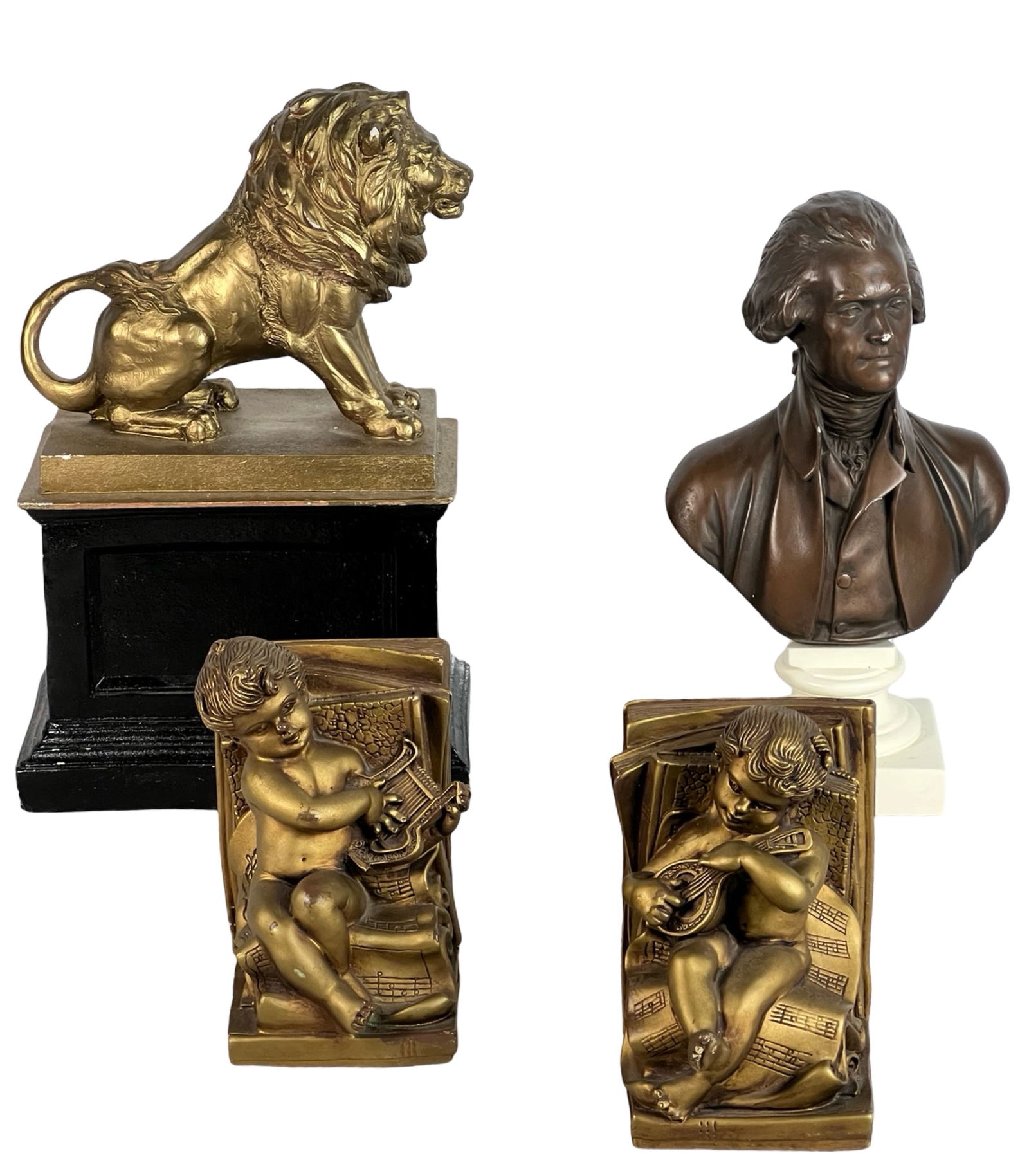 Group of Vintage Decorative Sculptures & Bookends (1 of 7)