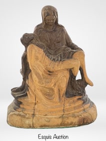 Olive Wood Carved La Piet? di Michelangelo Sculpt