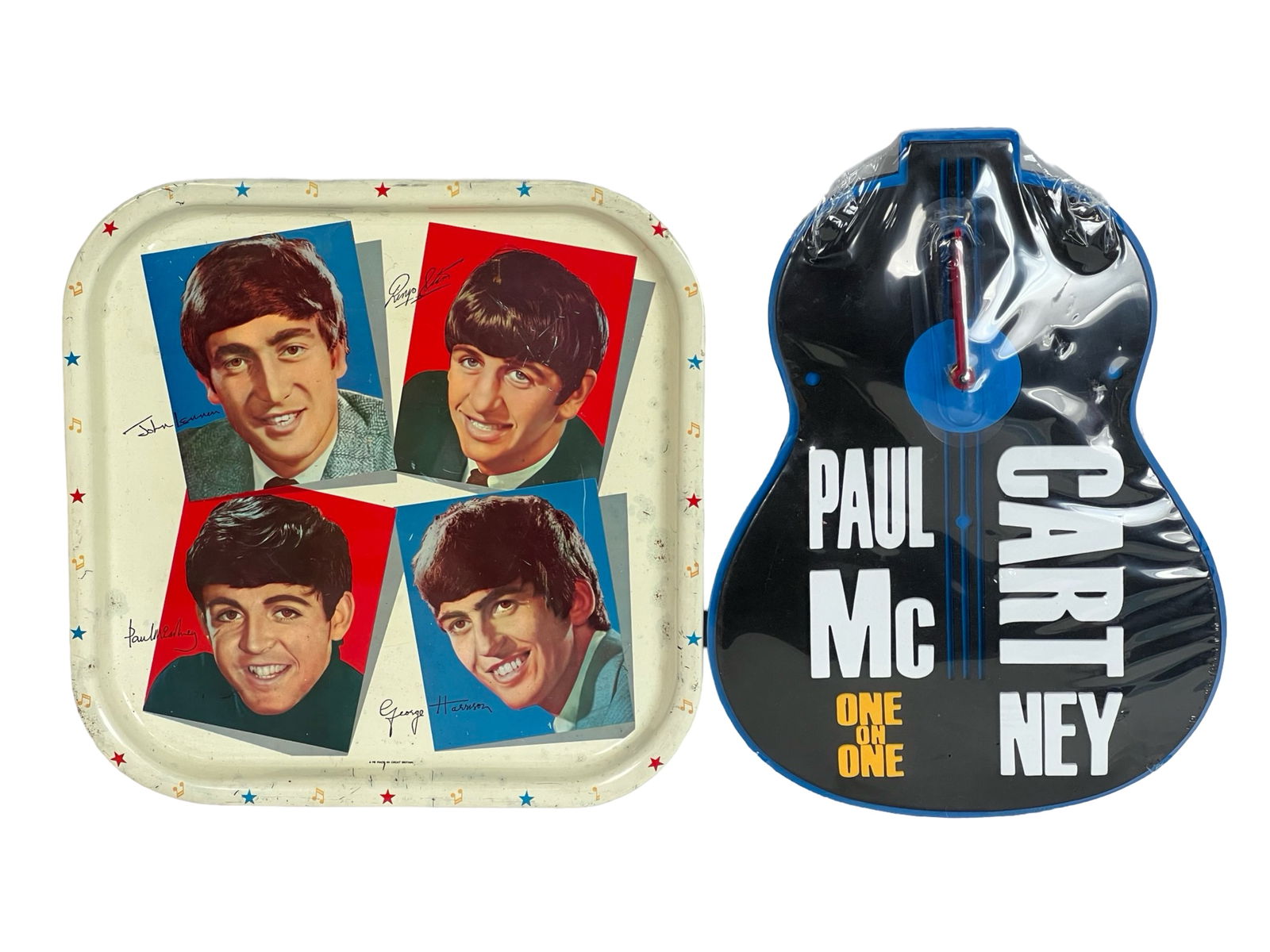 The Beatles 1964 Serving Tray & McCartney Clock (1 of 3)