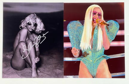 Lady Gaga Autographed/ Signed Sexy Photograph