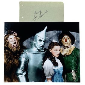 Judy Garland Autograph w/ Wizard of Oz Photo