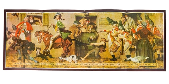 Norman Rockwell Signed "Yankee Doodle" Art