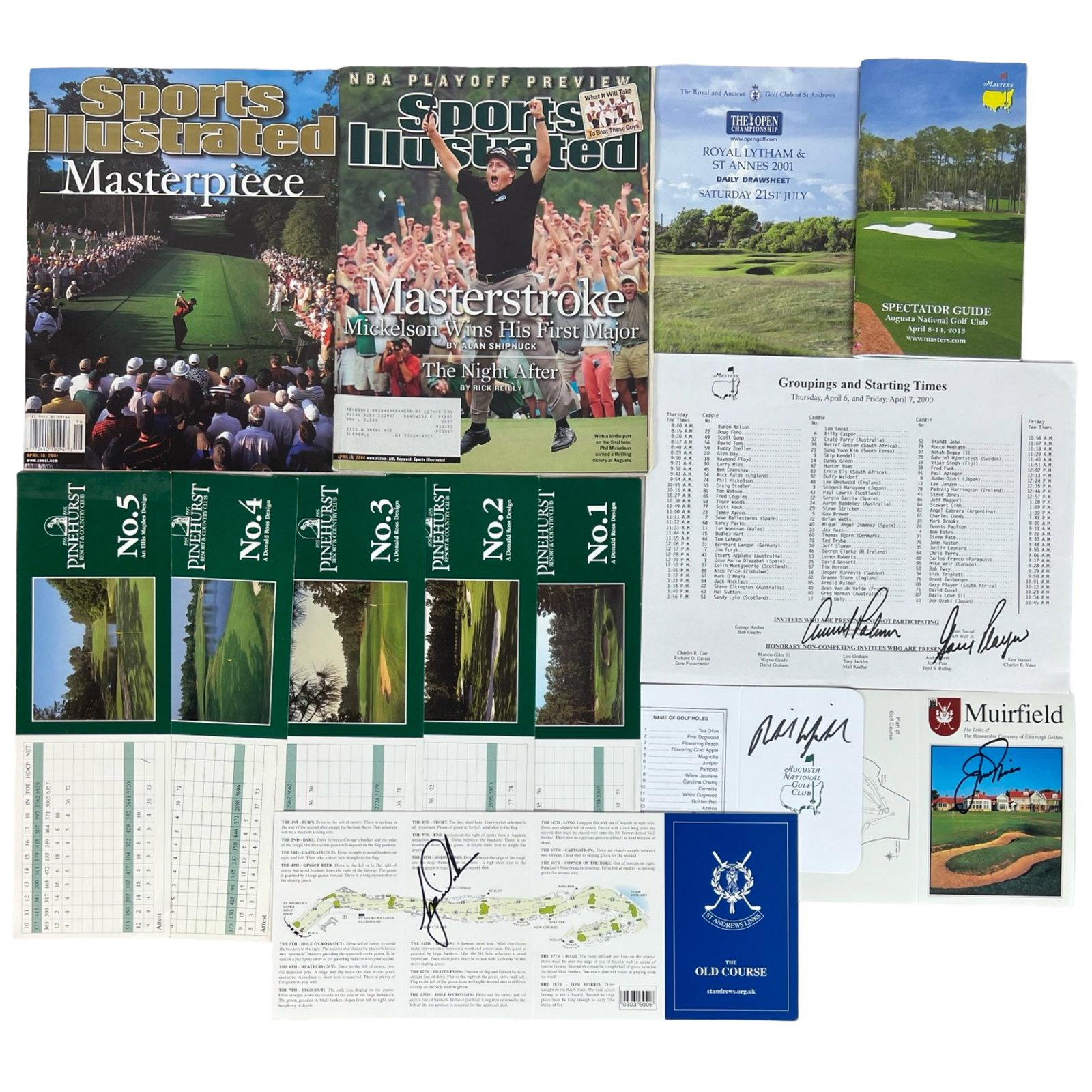 Golf Legends Autograph Collection with Memorabilia (1 of 3)