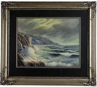 C. Halibian Seascape Watercolor Painting