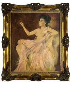 Reclining Nude Beauty Oil Painting