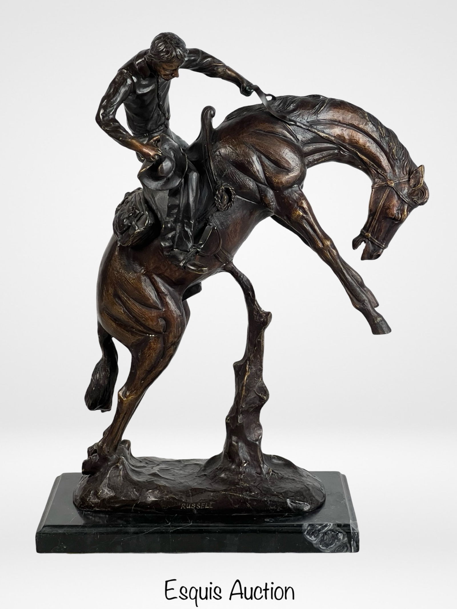 C.M. Russell "Bronco Twister" Bronze Sculpture (1 of 5)
