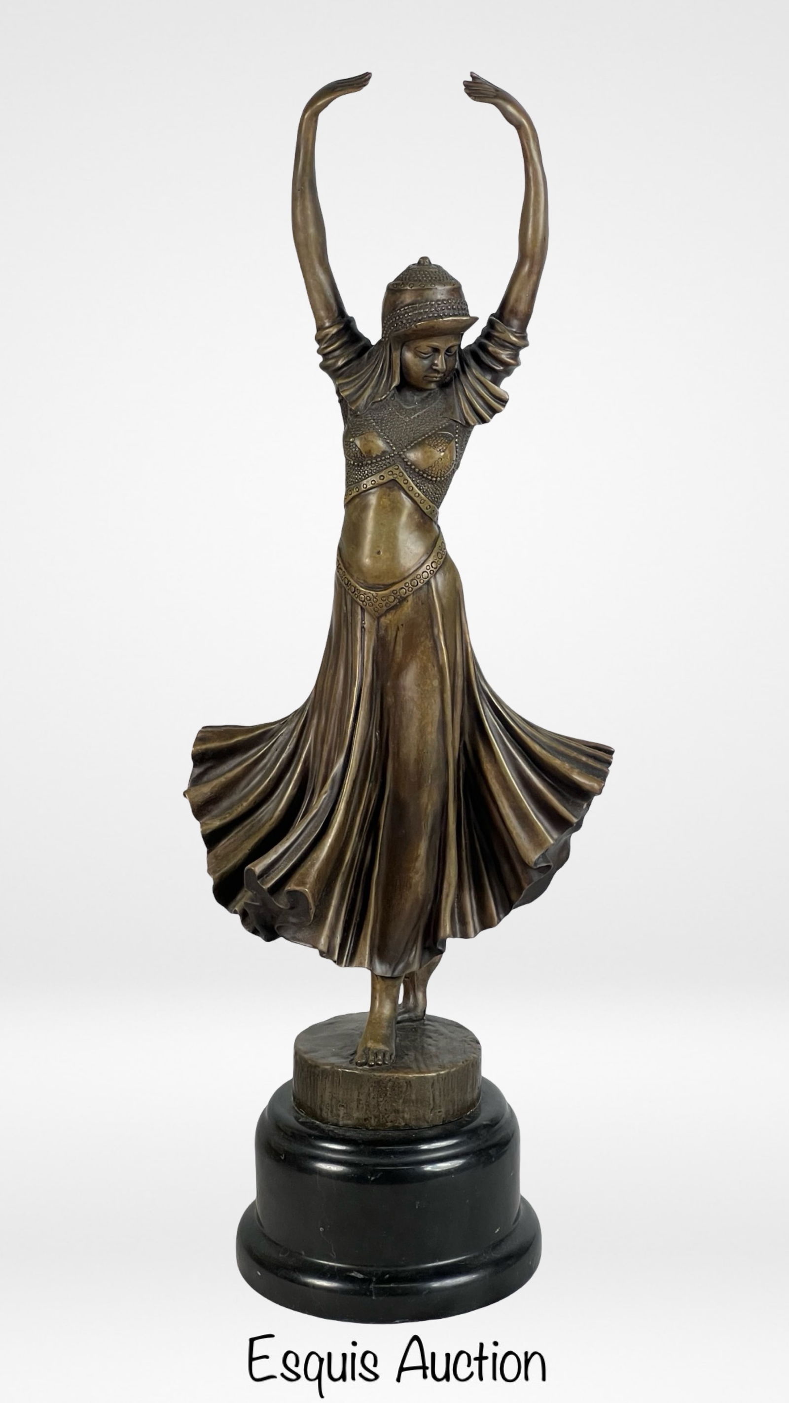 Demetre Chiparus Art Deco Dancer Bronze Sculpture (1 of 4)