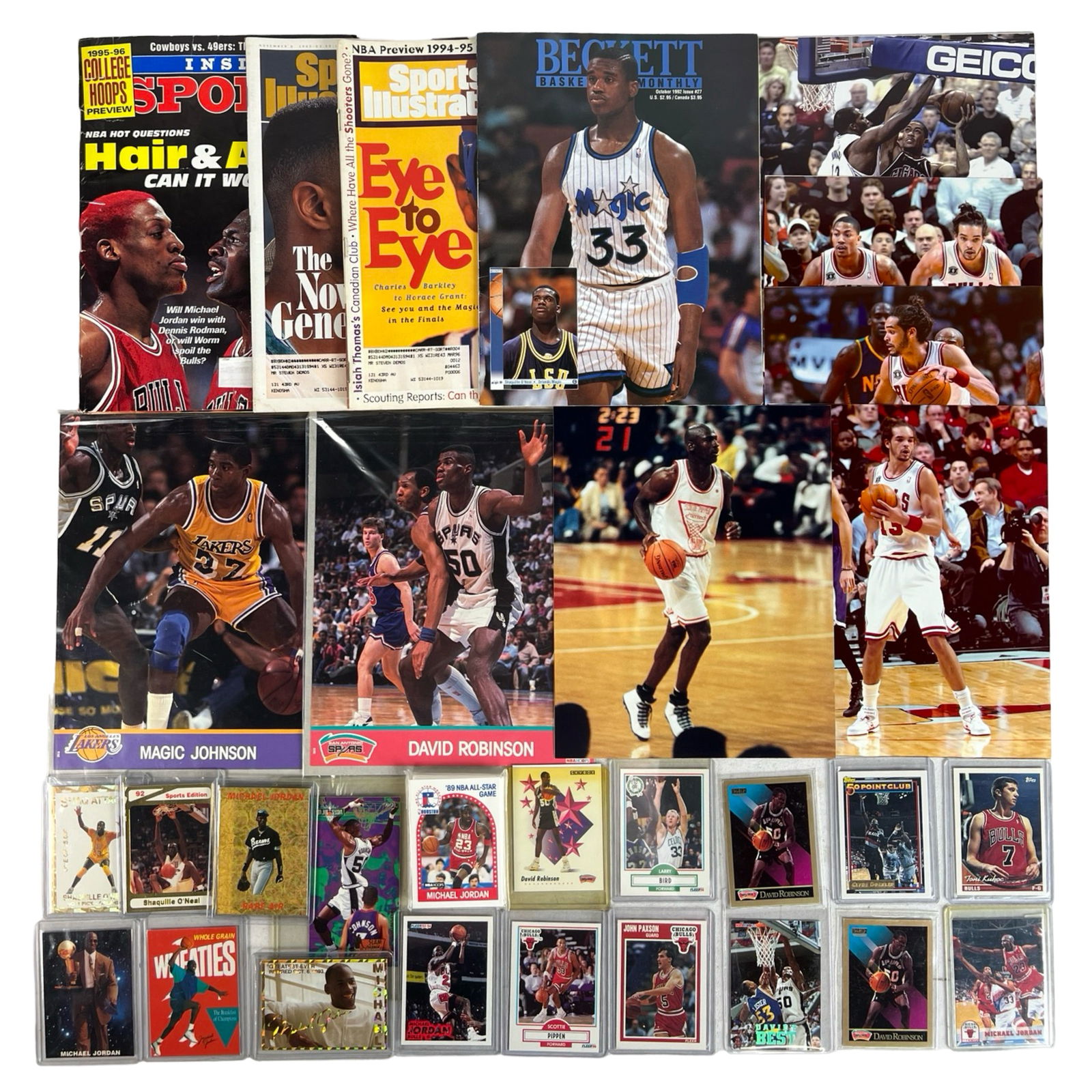 NBA Legends Basketball Cards & Magazine Collection (1 of 4)