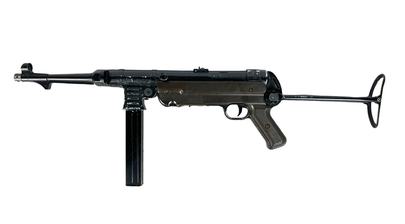 Legends MP All Metal Automatic BB Gun Air Rifle: Umarex Legends MP Blowback All Metal Automatic .177 Caliber BB Gun Air Rifle. Shows minor wear, appears to be in working condition.