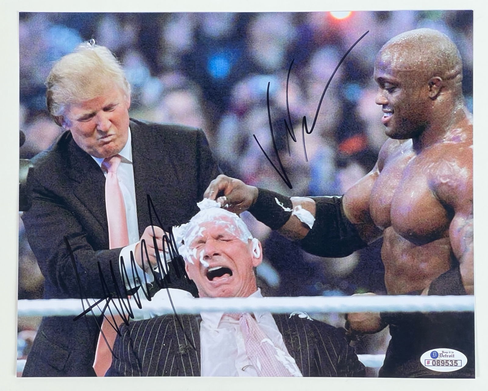 Donald Trump & Vince McMahon Signed WWE Photo (1 of 5)