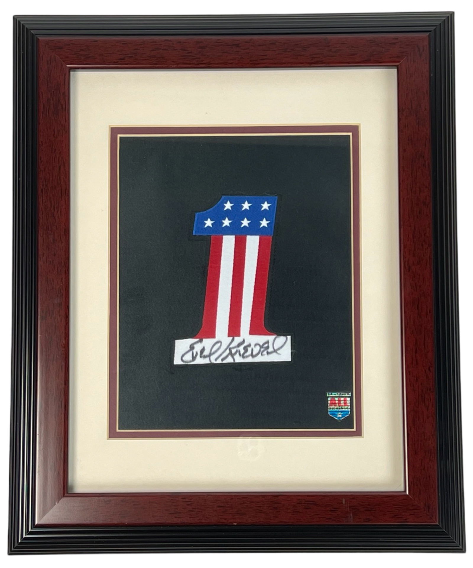 Evel Knievel SIgned & Framed #1 Patch (1 of 4)