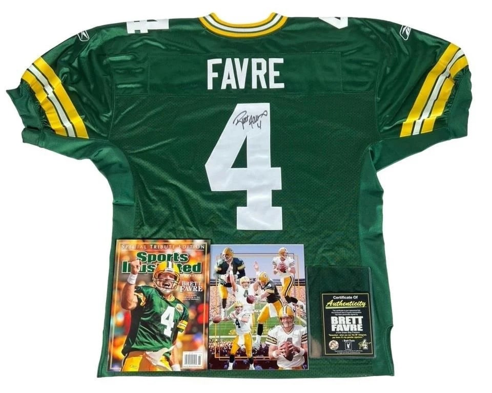 Brett Favre Signed Green Bay Packers Jersey (1 of 6)