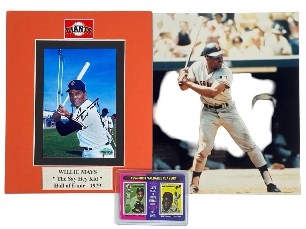 Willie Mays Tribute Collection- Autographed Photo (1 of 4)