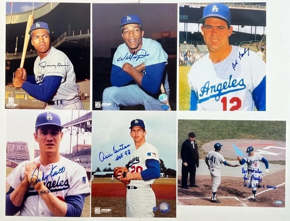 L.A. Dodgers Legends Autograph Photos Collection (1 of 10)