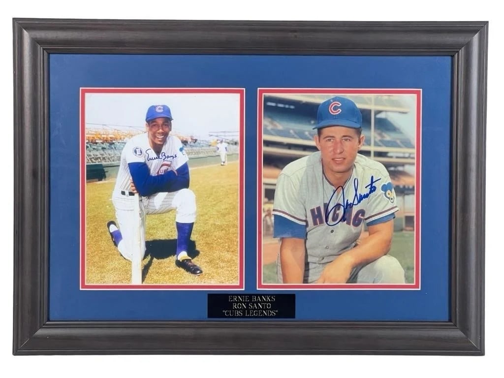 Ernie Banks & Ron Santo Signed Cubs Legeneds Photo (1 of 4)