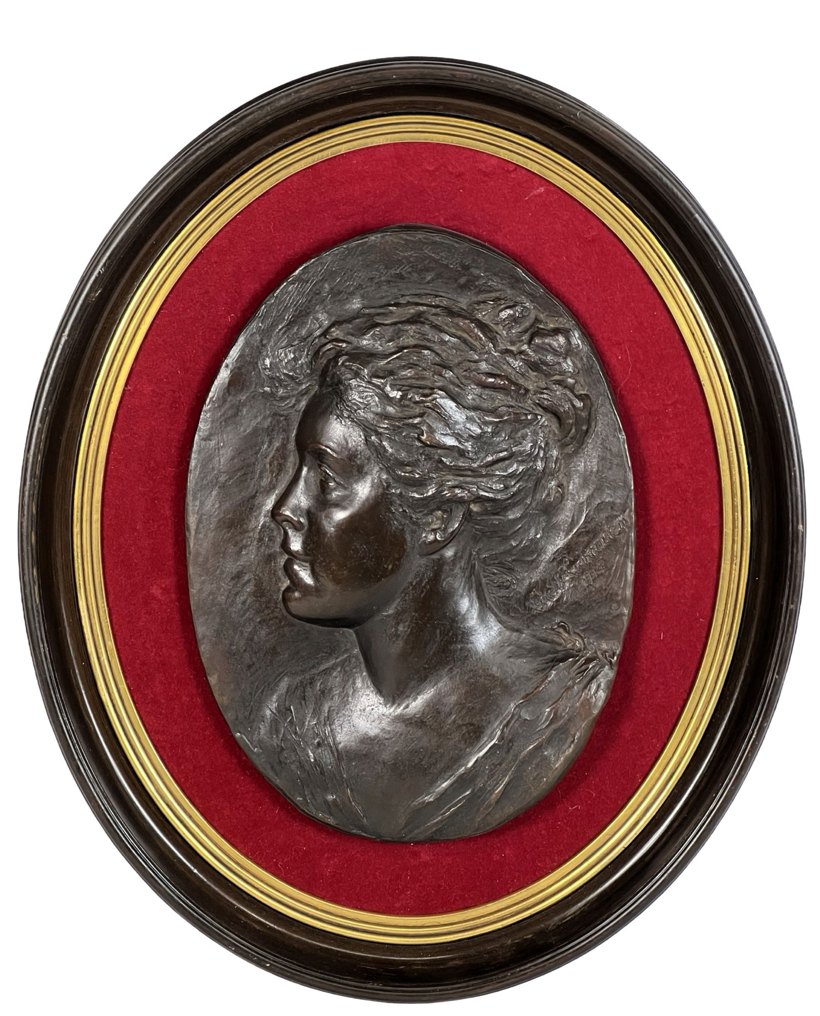 Edith Lichtenstein 1915 Bronze Relief Portrait (1 of 3)