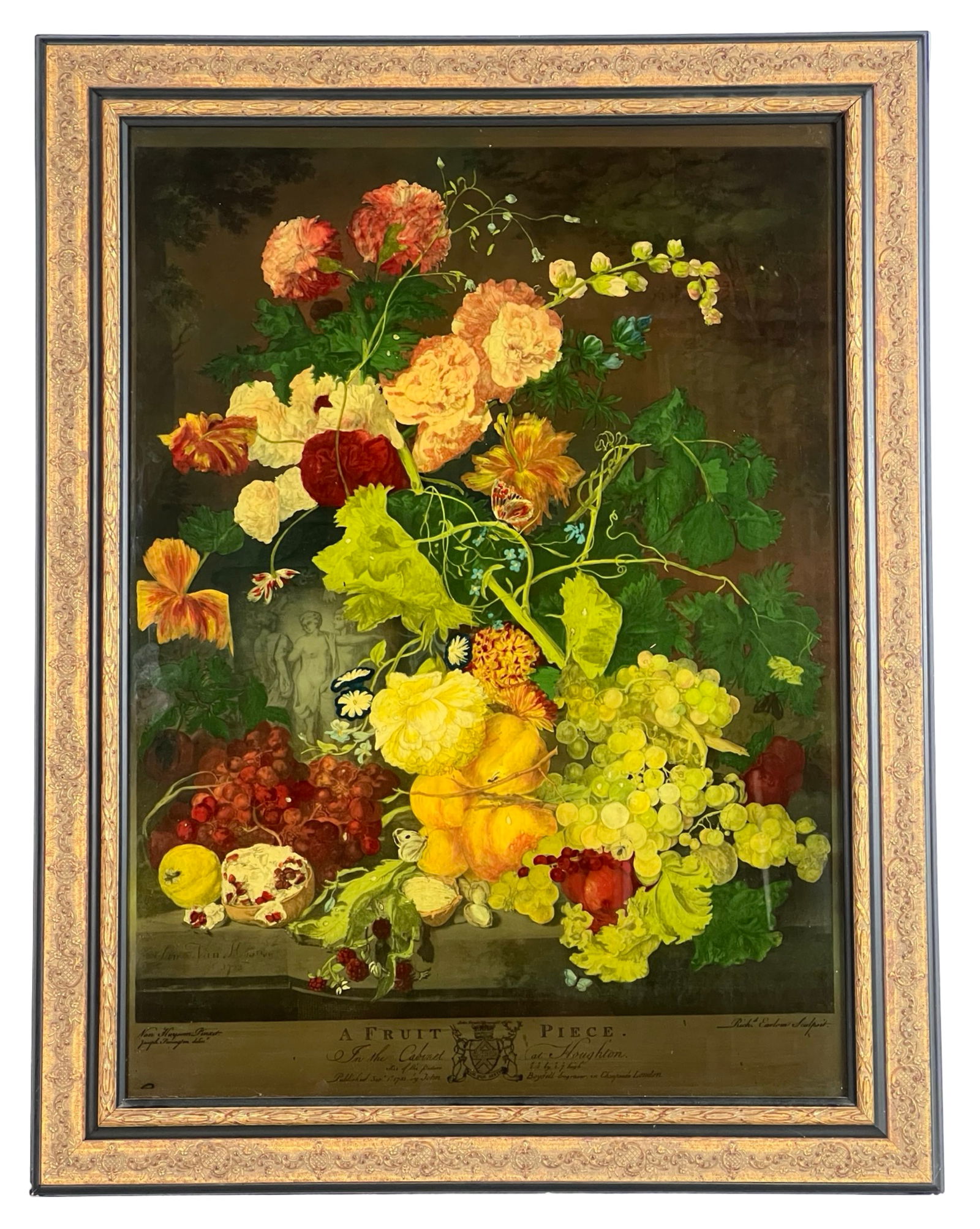 Reverse Glass Print after 18th C. Engraving (1 of 6)