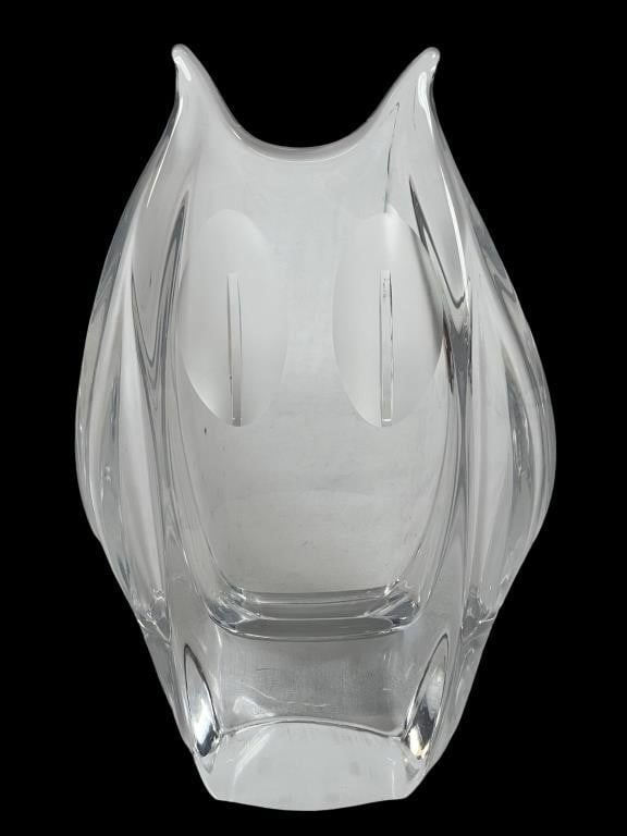 Daum French Art Crystal Owl Sculpture (1 of 4)