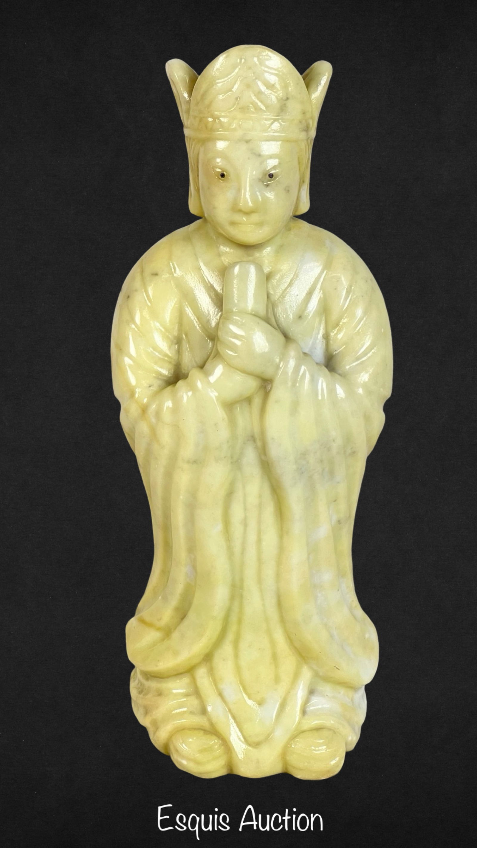 Chinese Antique Jade Carving of a Daoist Immortal (1 of 4)