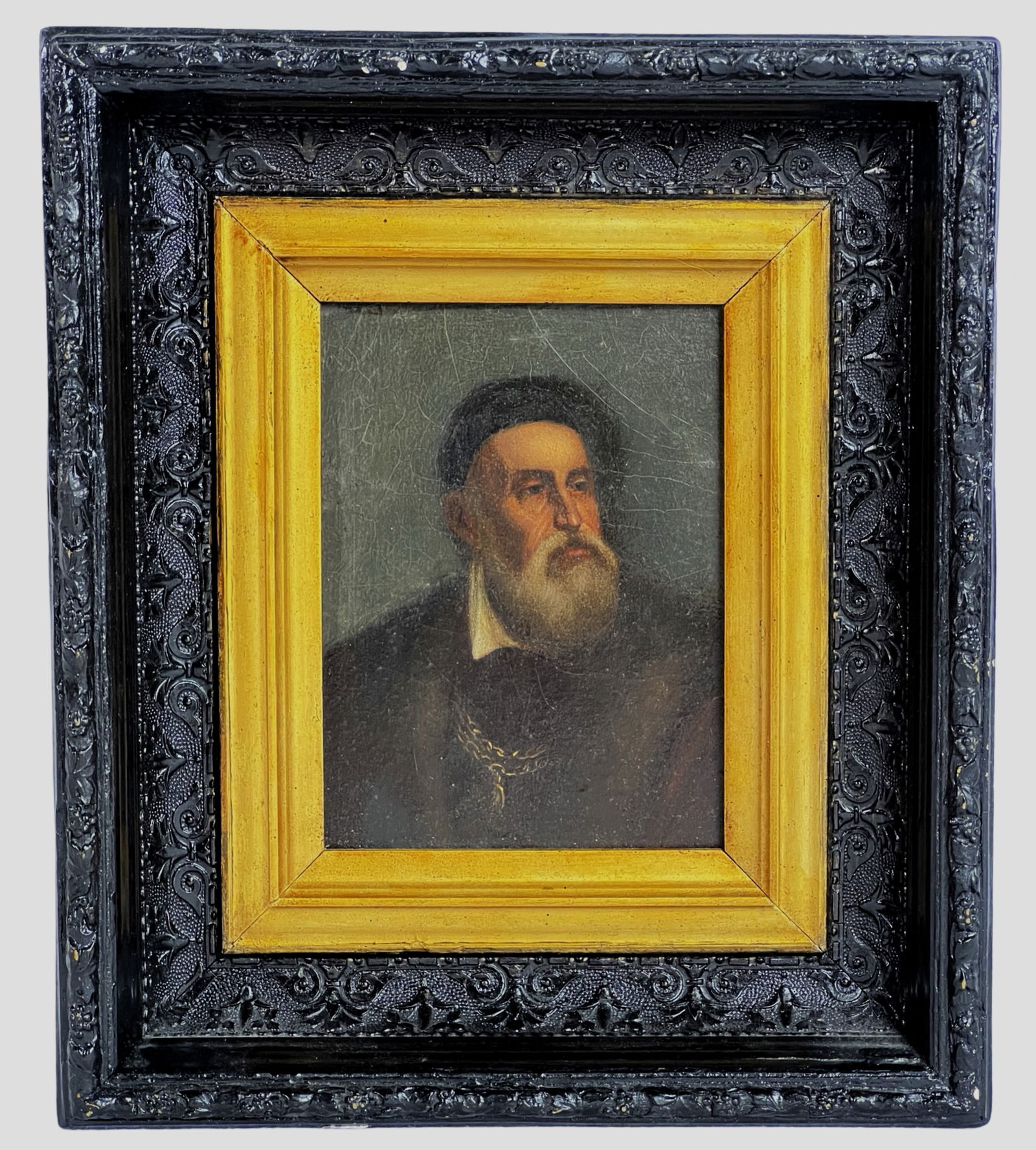 Portrait of Titian- 19th C. Oil Painting (1 of 4)