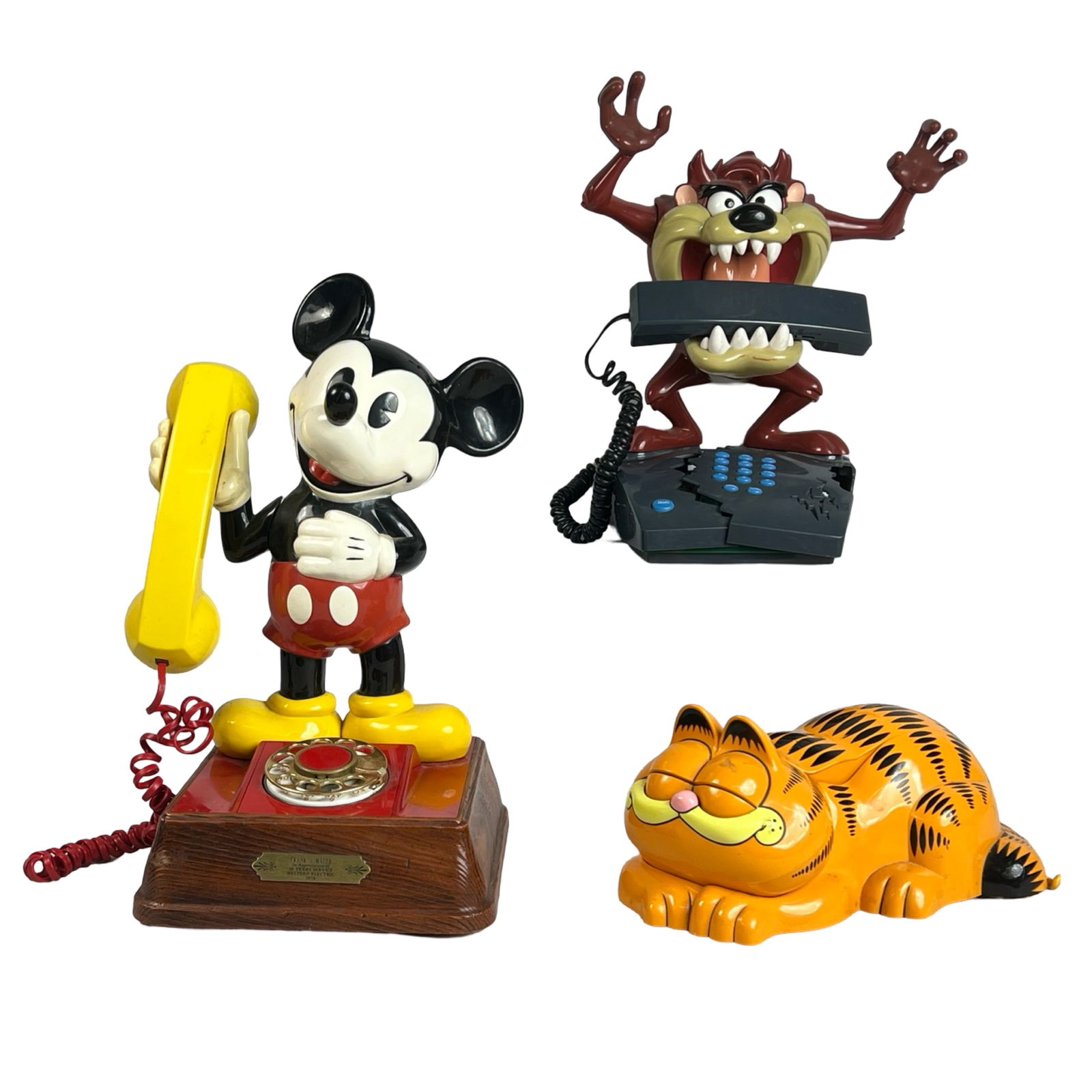 Mickey Mouse, Taz & Garfield Animated Telephones (1 of 5)