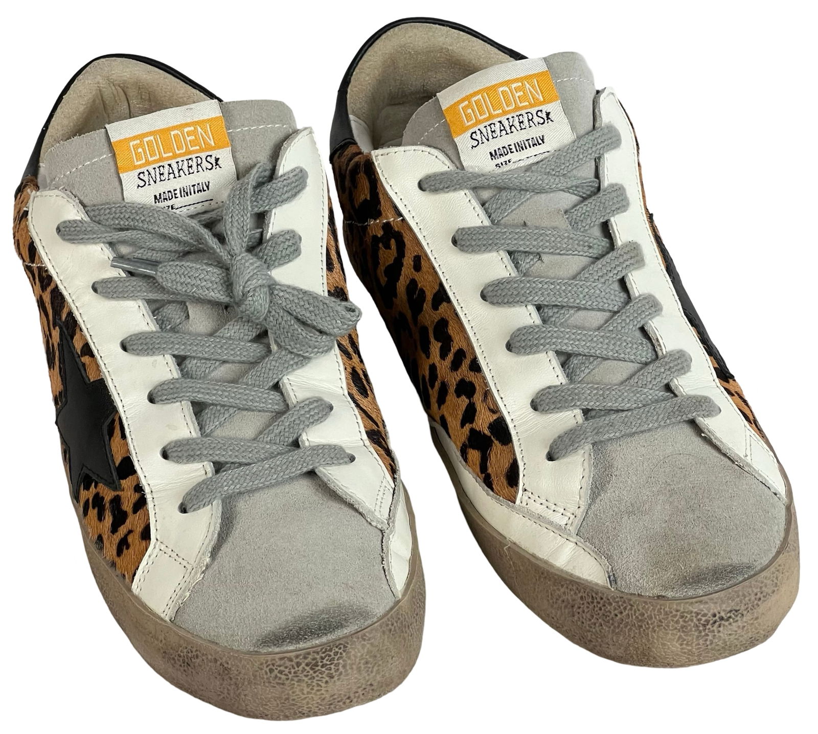 Leopard Print Low-Top Sneakers Sz 8 (1 of 4)