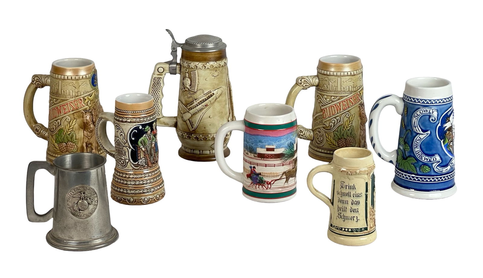 Group of Vintage Beer Steins and Mugs (1 of 7)
