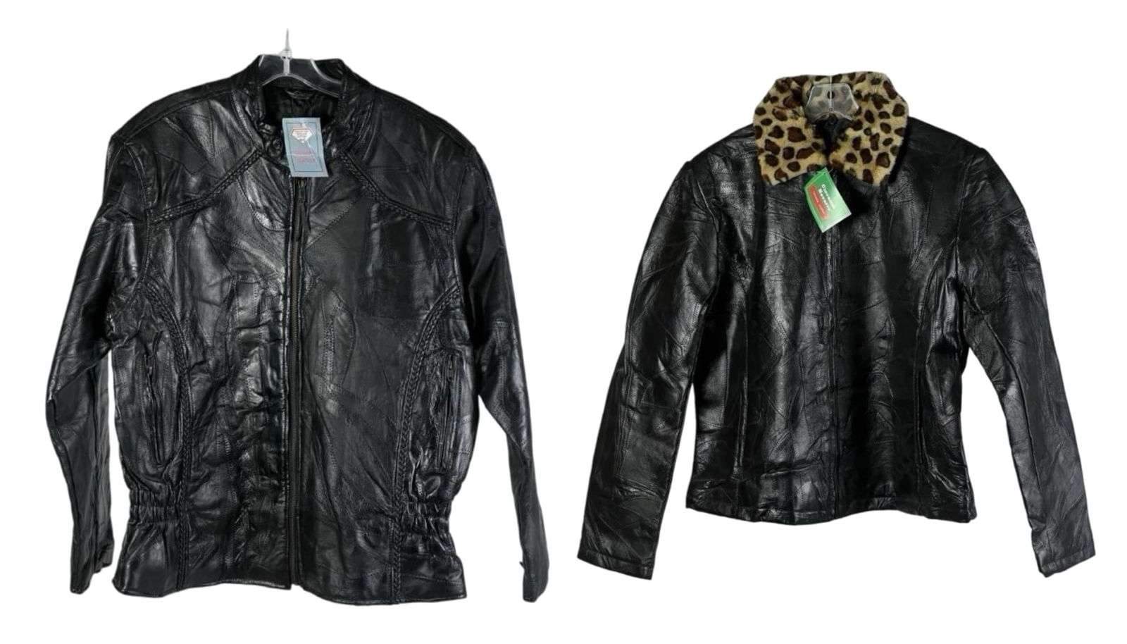 Lady's Biker Leather Jackets- New- XL (1 of 5)