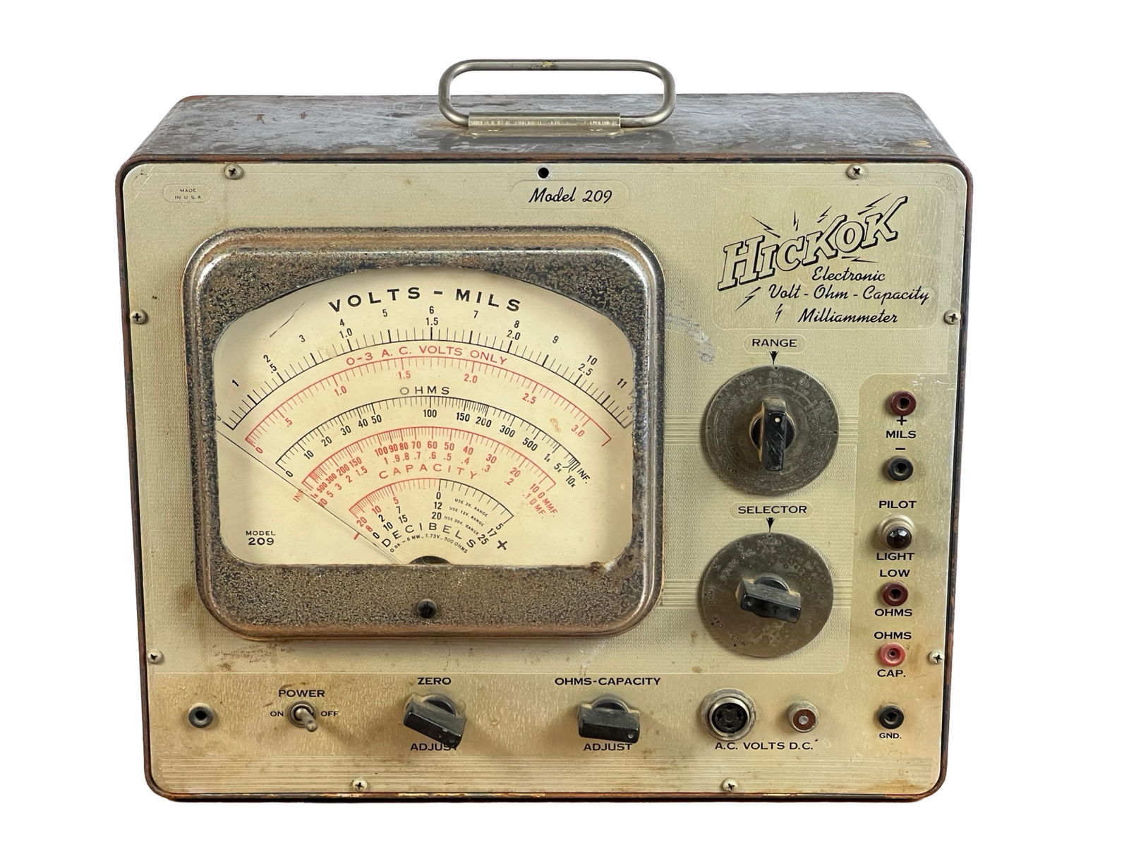 Hickock Electronic Volt-Ohm-Capacity Milliammeter (1 of 3)