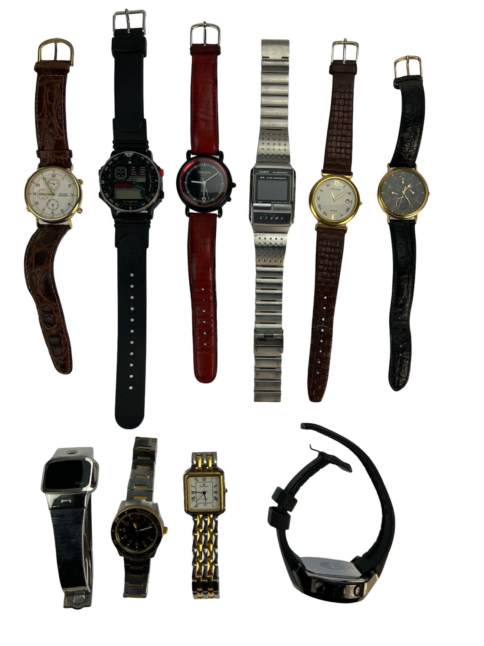 Men's Wrist Watches- Gruen, Pulsar, Casio,Swiss (1 of 5)