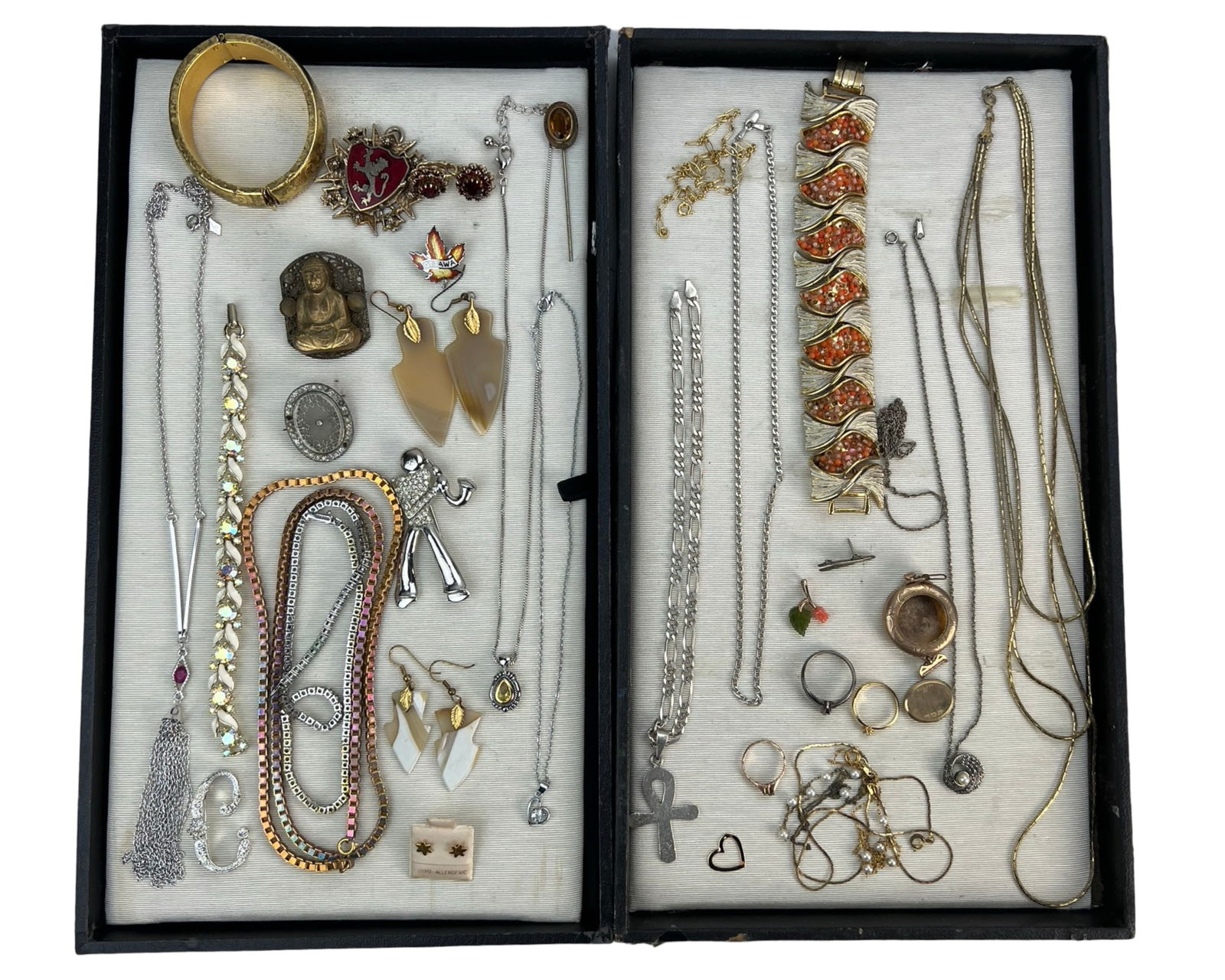 Vintage Jewelry w/ 18k Gold Ring & Sterling Silver (1 of 8)