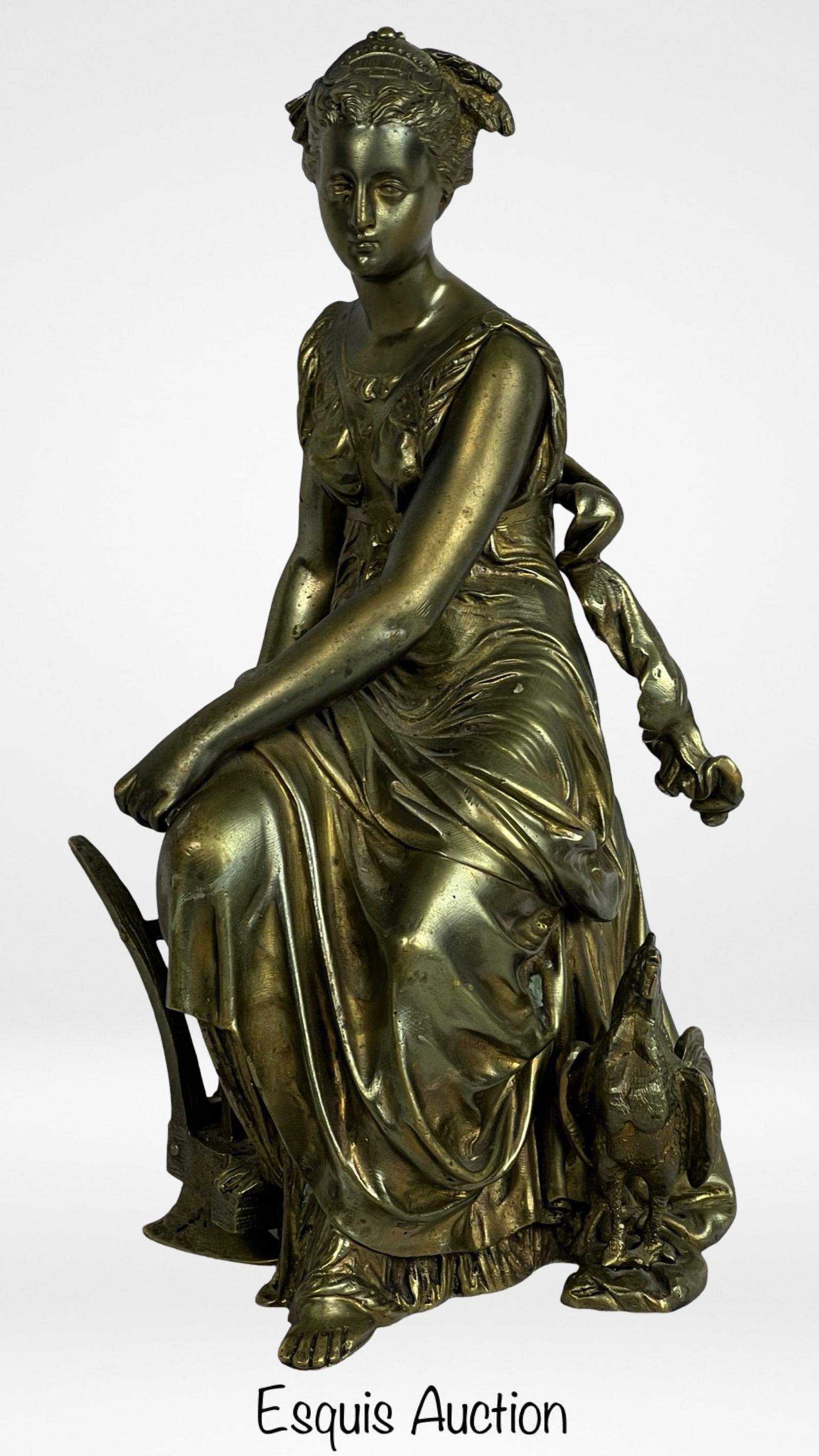 Eutrope Bouret - "Ceres" Goddess Bronze Sculpture (1 of 7)
