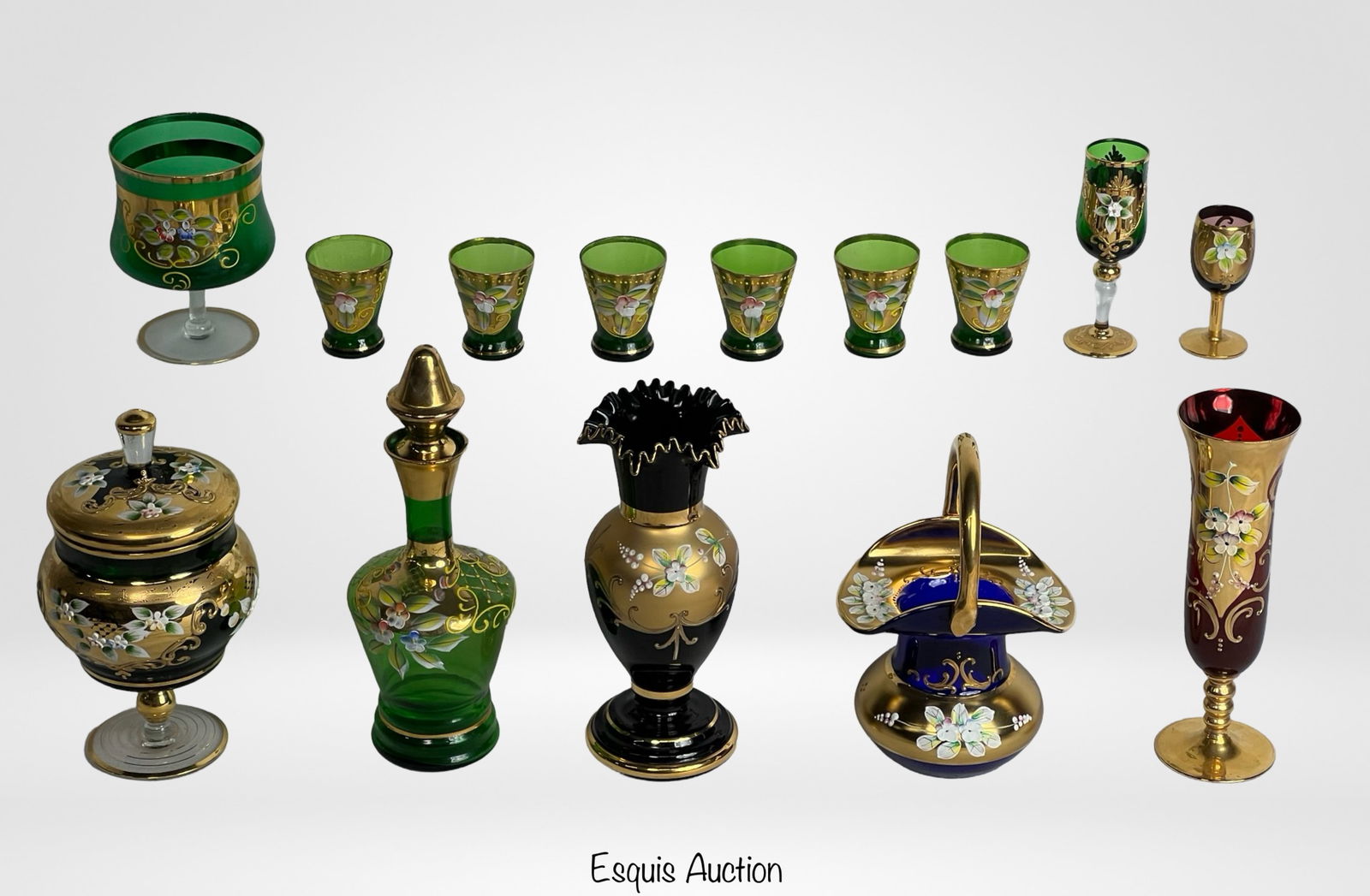 Collection of Vintage Bohemian & Venetian Glass (1 of 5)