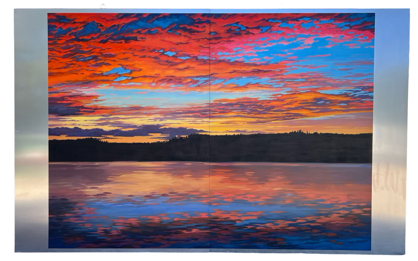 Mai Wyn Schantz- Large Sunset Landscape Painting (1 of 6)