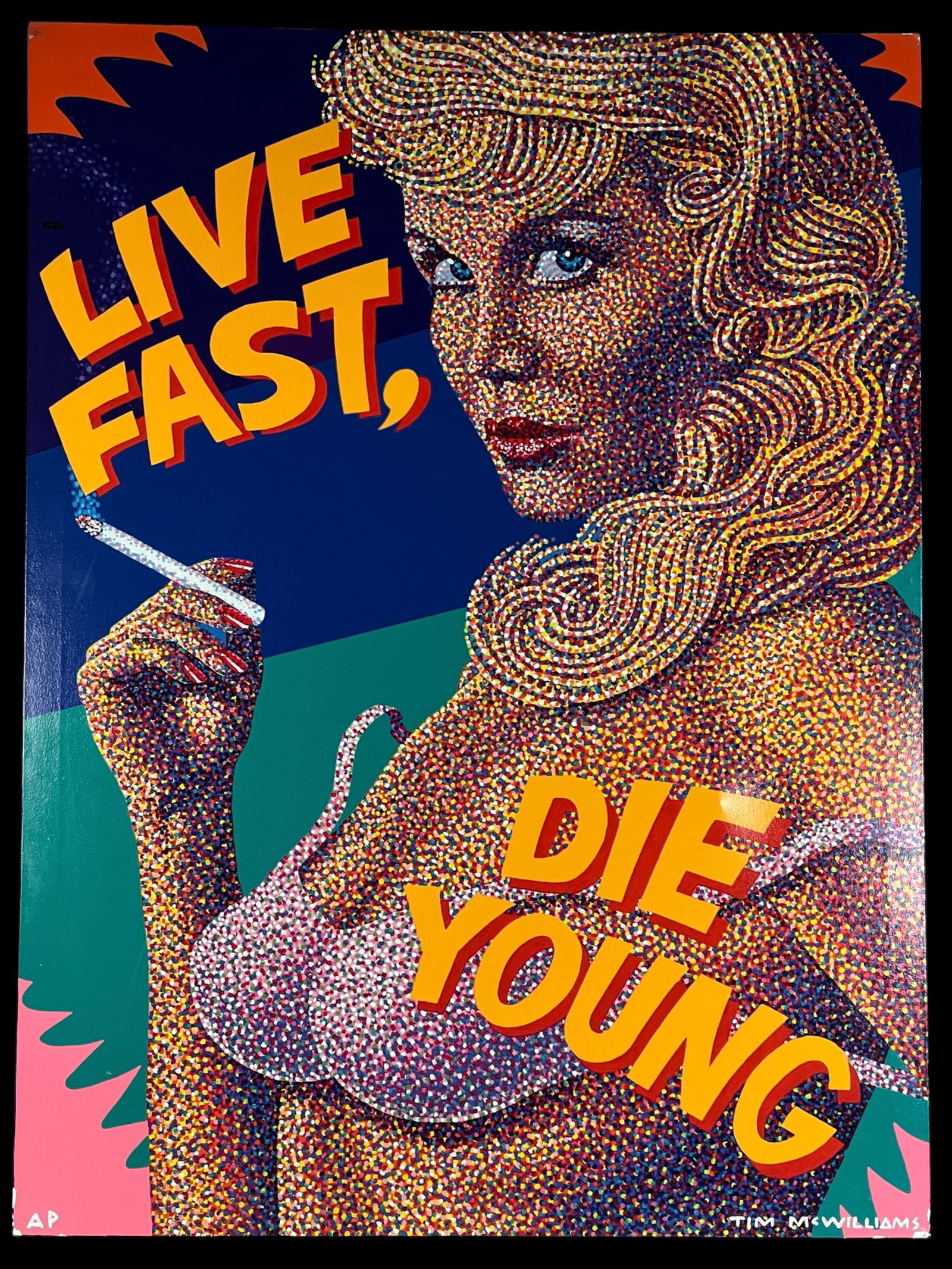 Tim McWilliams Live Fast, Die Young AP Signed Art (1 of 4)