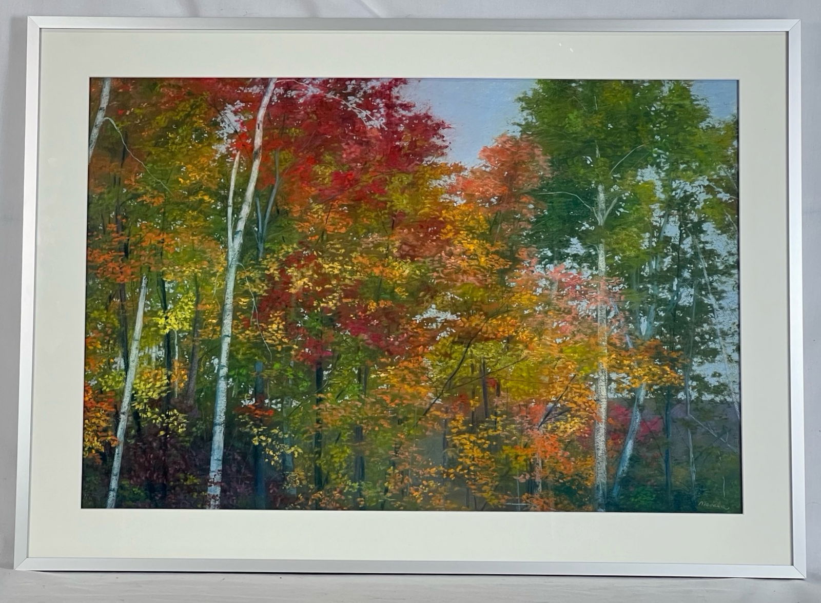 Alberta Marana- Trees in Fall Soft Pastel Painting (1 of 2)