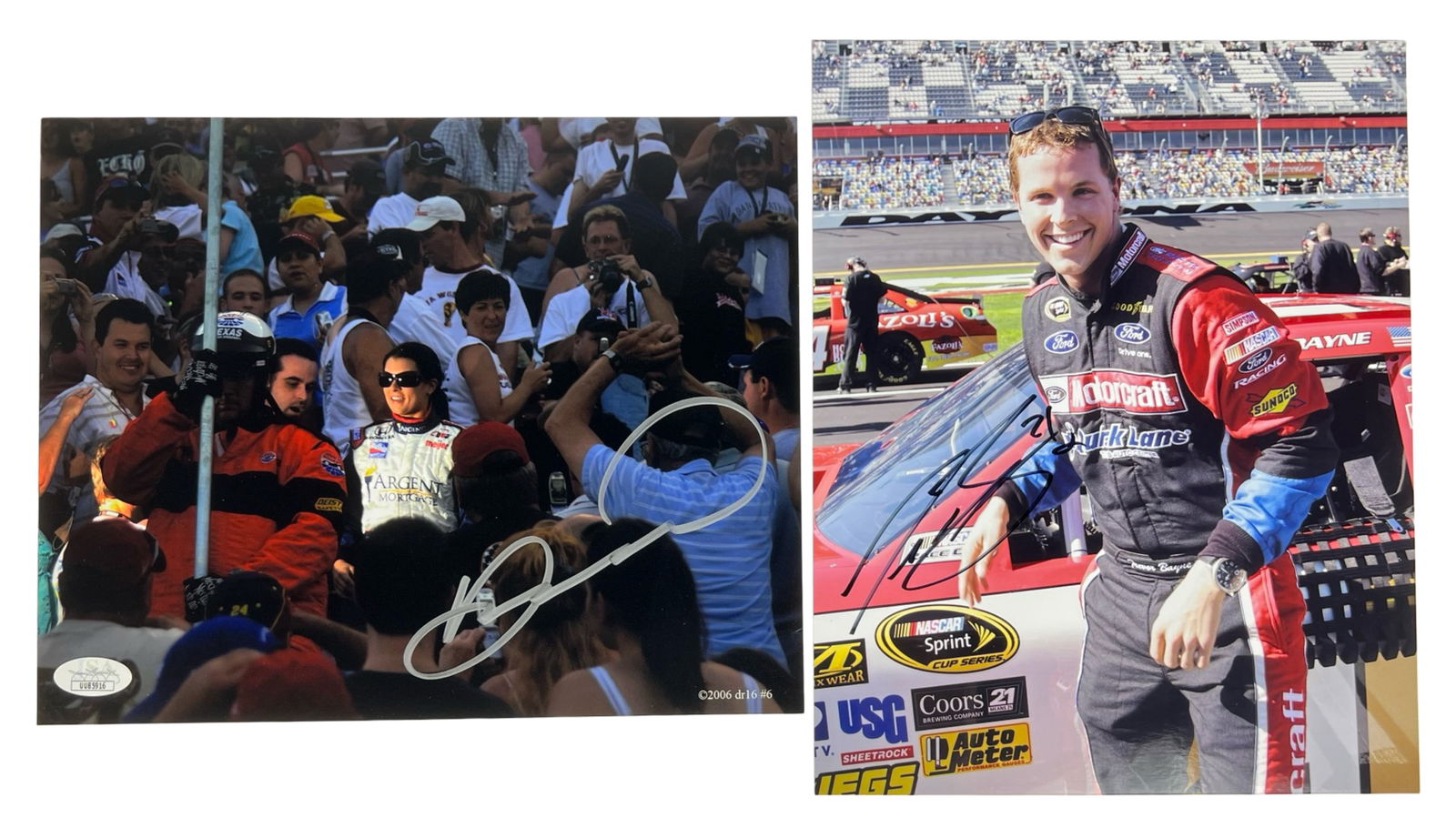 NASCAR Photos Signed by Danica Patrick & Trevor Ba (1 of 6)