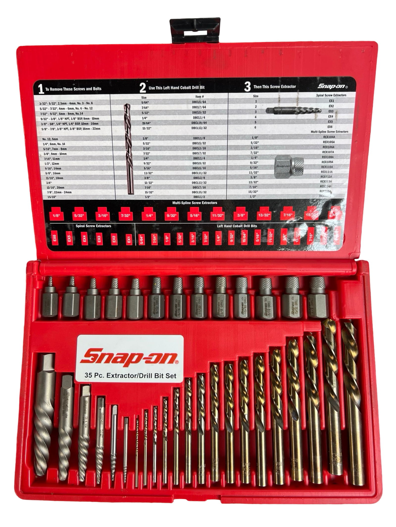 Snap-on Tools EXD35 35 PC Screw Extractor/ Drill B (1 of 2)