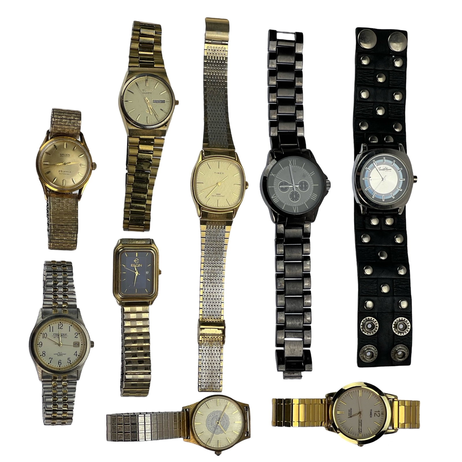 Vintage Men's Wrist Watches- Gruen, Citizen, Walth (1 of 5)